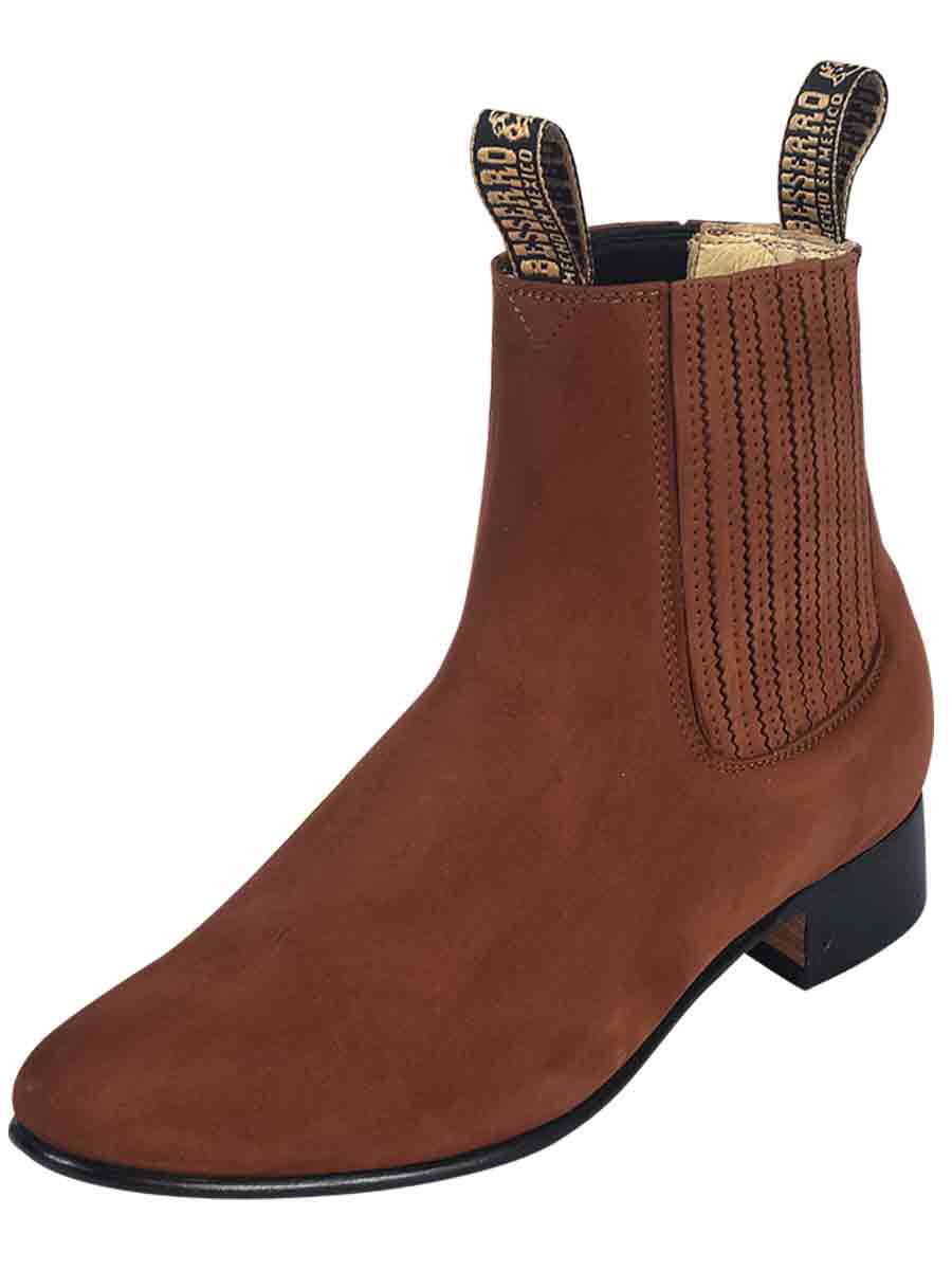 BOTIN CHARRO EL BESSERRO BR 2204 PIEL BOVINO NOBUCK CAMEL