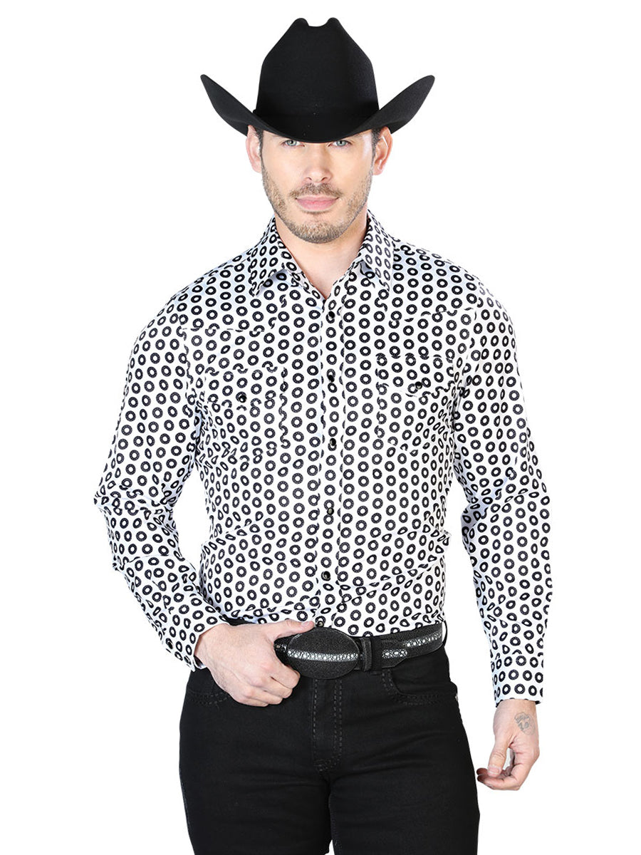 CAMISA CASUAL Long Sleeve El Señor de los Cielos 23 97%Polyester 3%Lycra BROWN/BEIGE