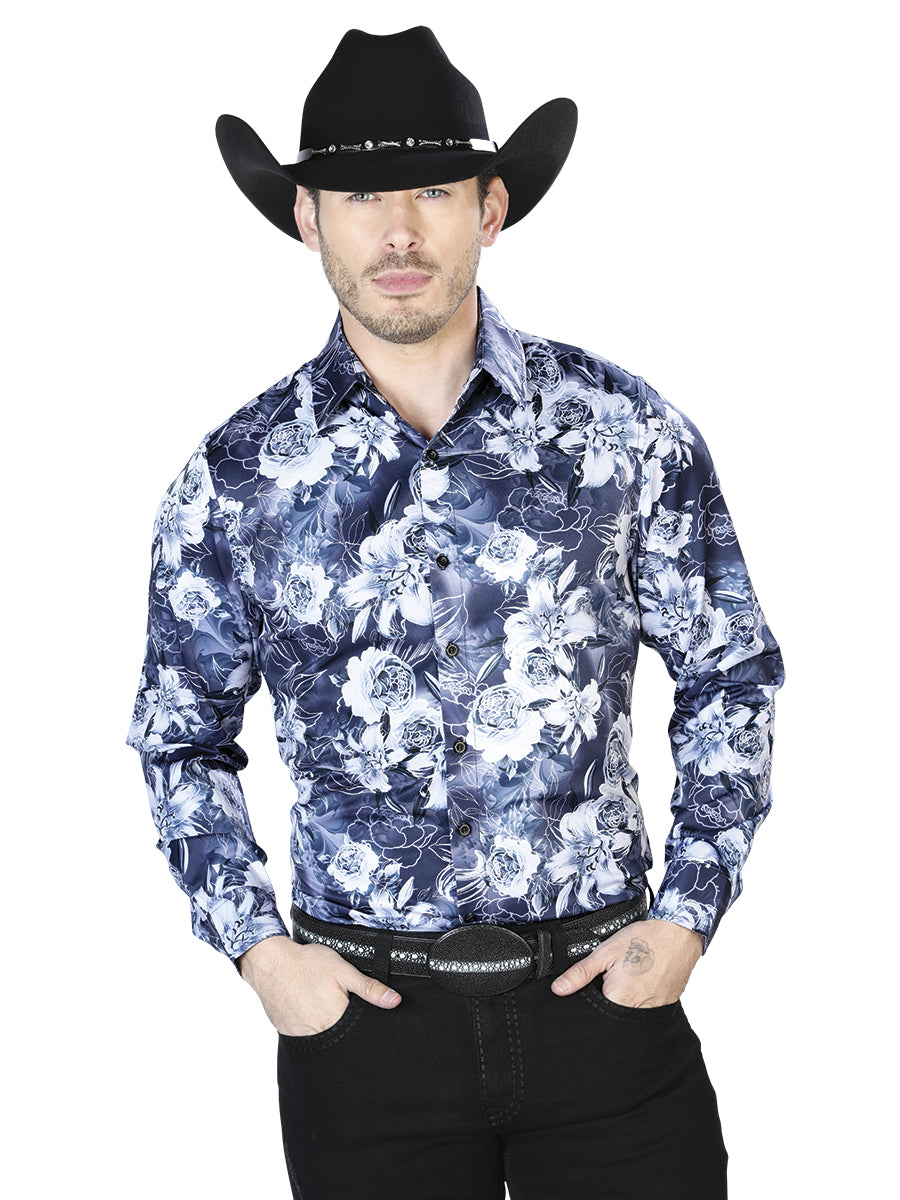 Casual Shirt L/ Sleeve El Señor de los Cielos 5 97%Polyester 3%Lycra NAVY