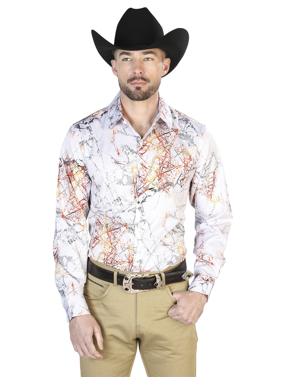 Casual Shirt L/ SLEEVE El Señor de los Cielos 8 97%Polyester 3%Lycra BLACK/WHITE