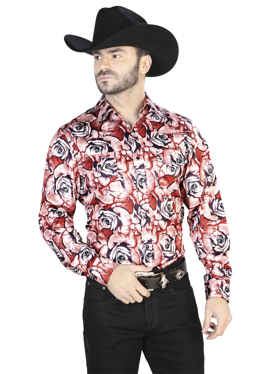 Casual Shirt L/ Sleeve El Señor de los Cielos 7 97%Polyester 3%Lycra Brick/Roses