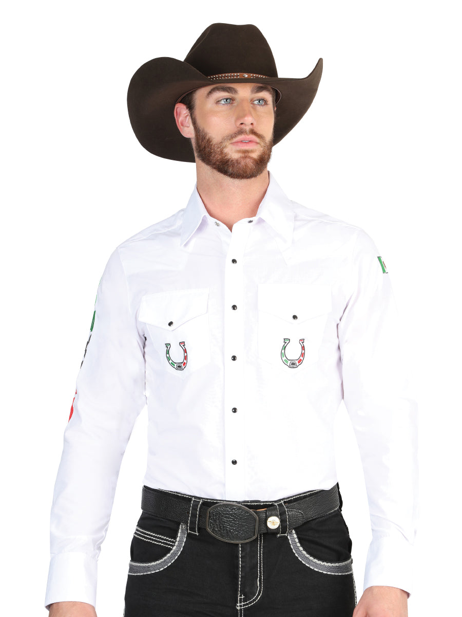 CAMISA VAQUERA M/ LARGA EL GENERAL MEX2302 65% POLYESTER 35% ALGODON BLANCO