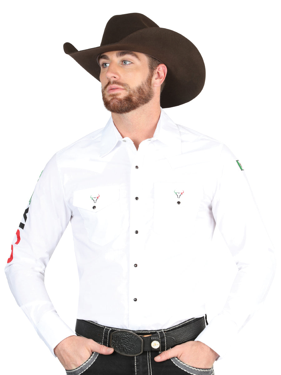 CAMISA VAQUERA M/ LARGA EL GENERAL MEX2303 65% POLYESTER 35% ALGODON BLANCO