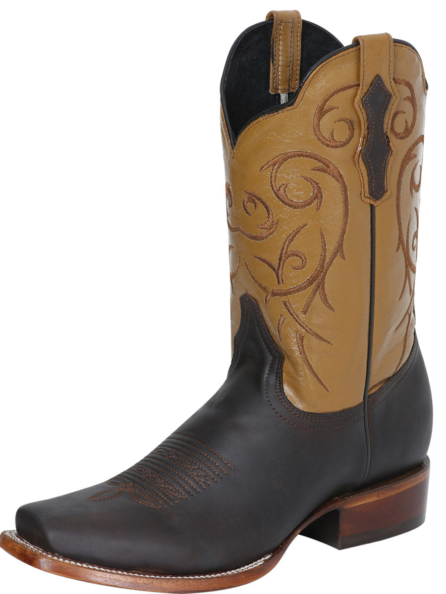 BOTA RODEO  EL SEÑOR DE LOS CIELOS SR-18-40 PIEL CRAZY CHOCO