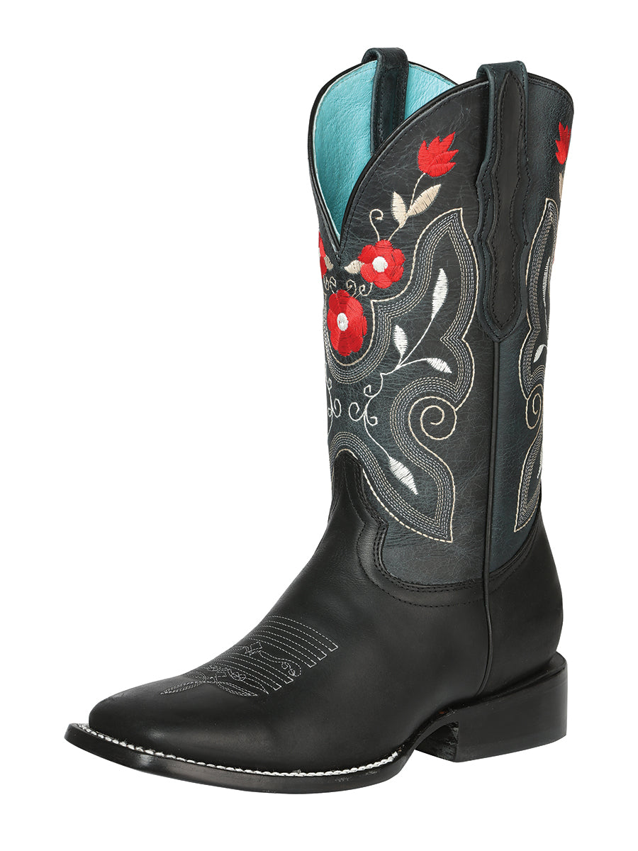 BOTA VAQUERA DAMA EL GENERAL DW-DAM-9 PIEL BOVINO CRAZY Black