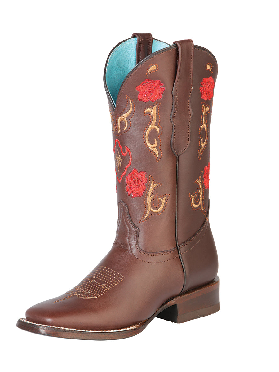 BOTA VAQUERA DAMA EL GENERAL DW-DAM-13 PIEL BOVINO CRAZY CHOCO