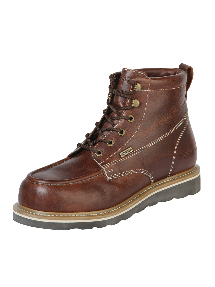 ANKLE WORK BOOT  EL GENERAL 8 FIBER TOE CRAZY Brown