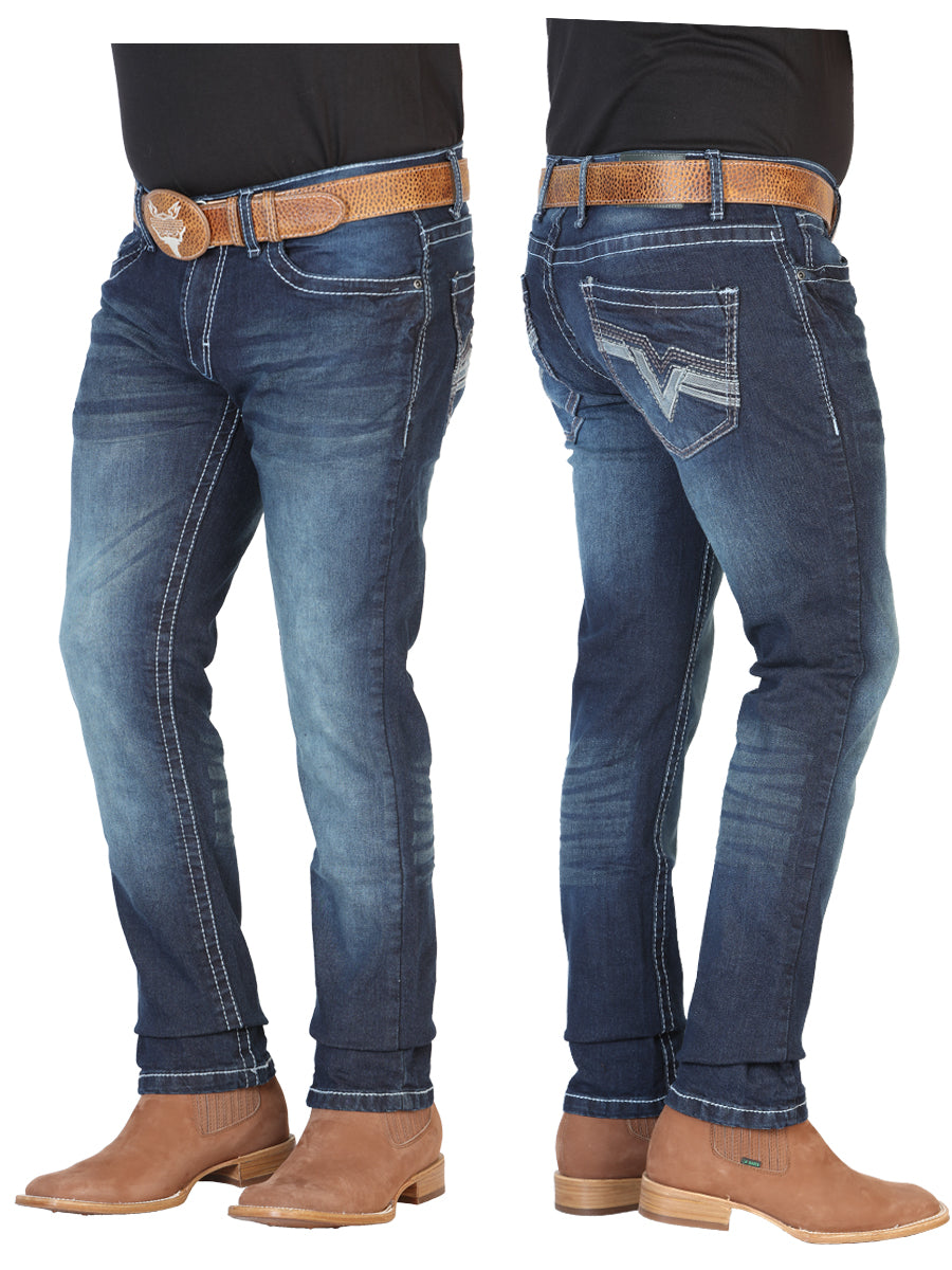 PANTALON  EL NORTENO 99079 DENIM DARK BLUE