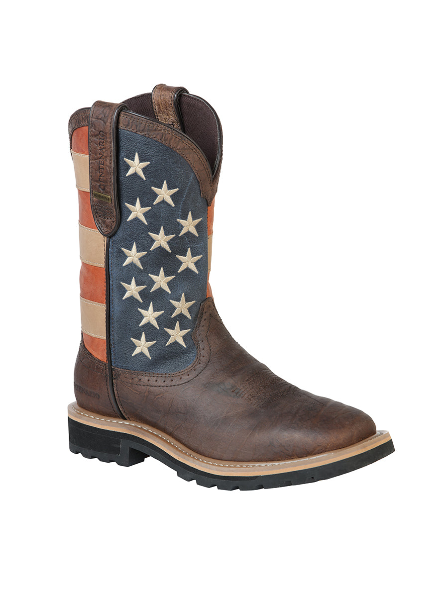 BOTA TRABAJO  CENTENARIO No.2 Buff Rancher DARK BROWN